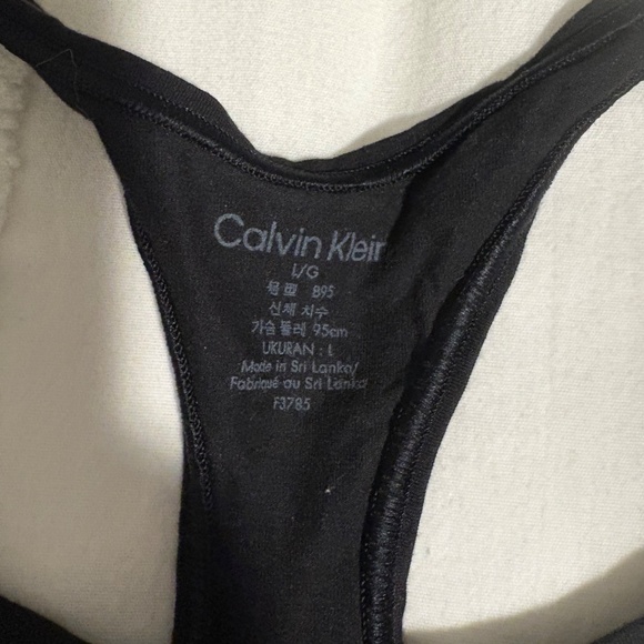Calvin Klein Sports Bra — Black (Large) - Picture 2 of 3